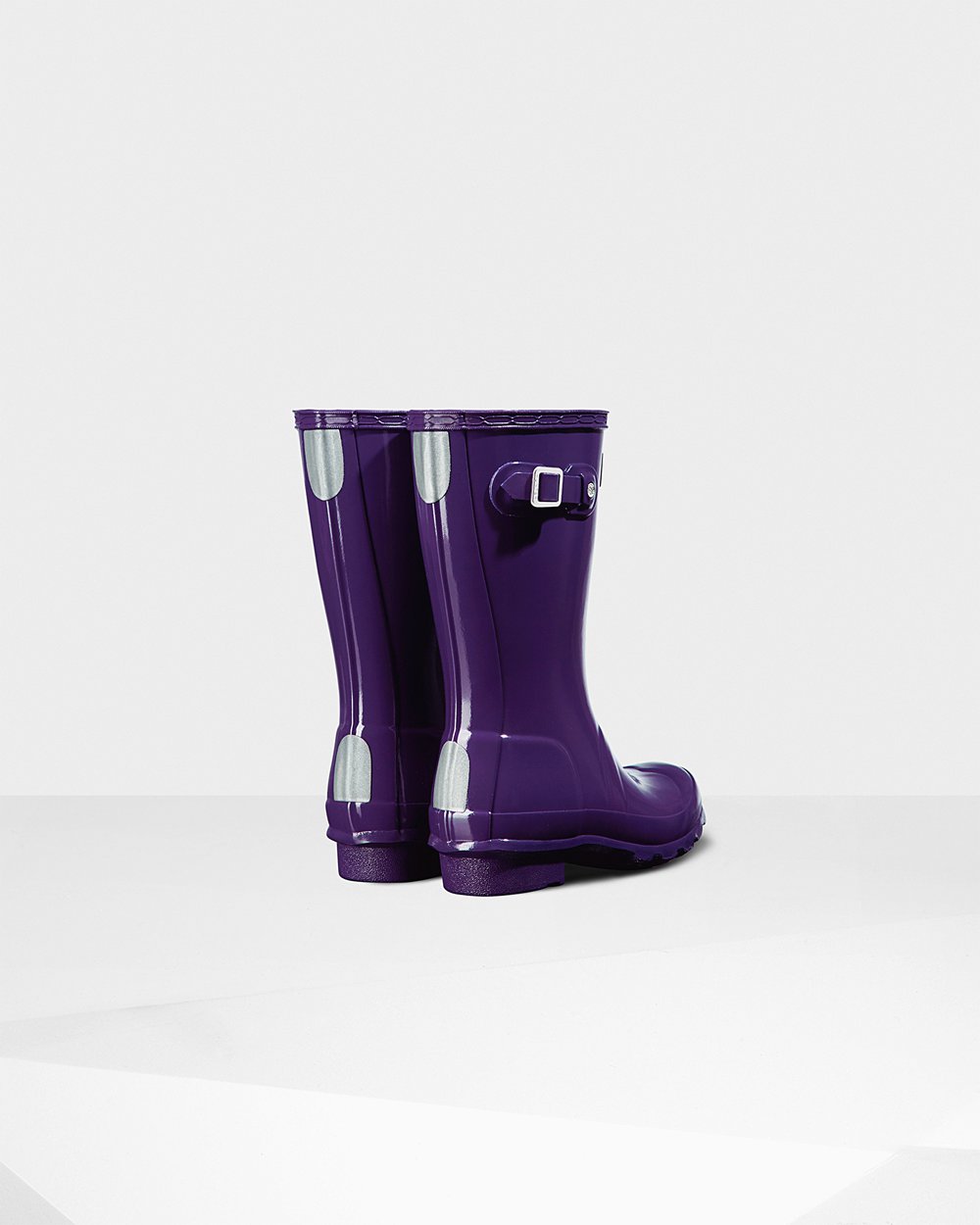 Kids Hunter Original Big Gloss - Rain Boots Blue Purple - 0382-EFWIV